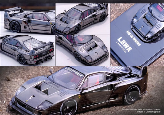 INNO64 - Ferrari F40 LBWK - Chrome Black