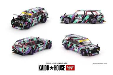 Mini GT x Kaido House 1:64 Datsun KAIDO 510 Wagon HKS V1 #144